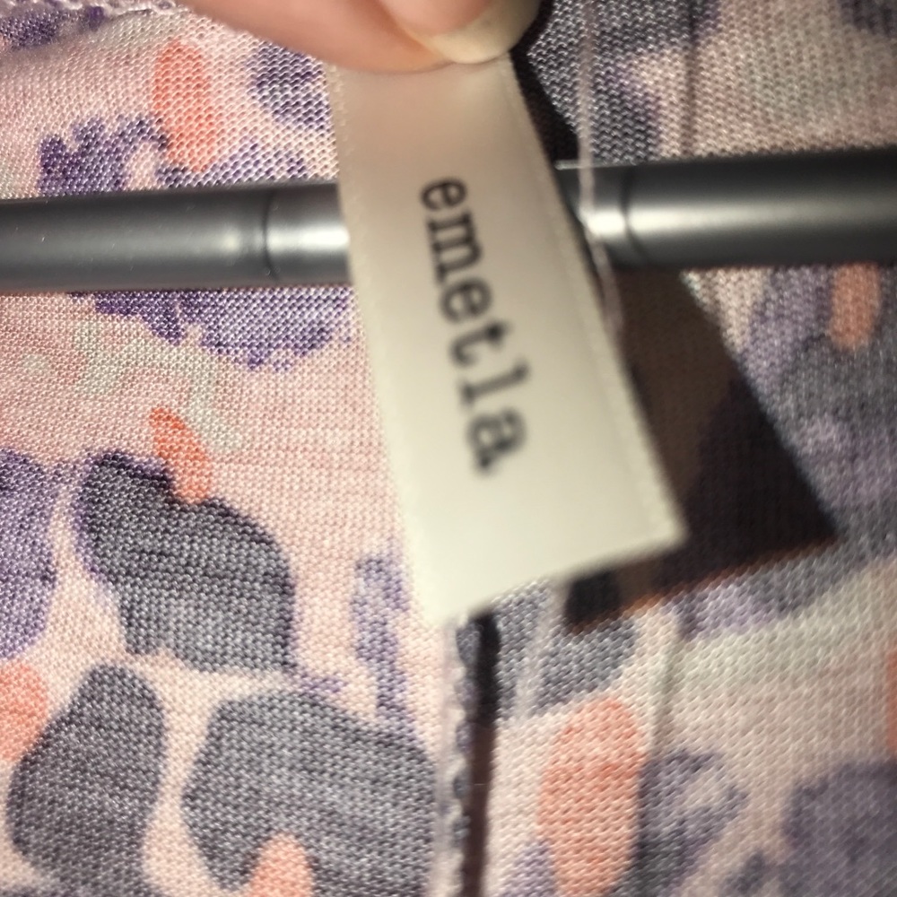 NWOT 2x Emetla animal print  shirt w/pockets!